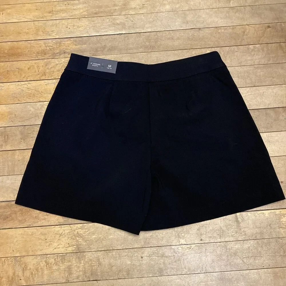 Maurices Shorts Women’s Size Medium High Rise 4” Inseam Black NWT
